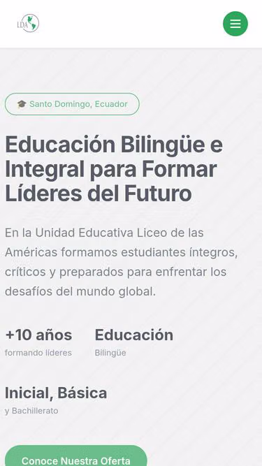 Screenshot of lda.edu.ec