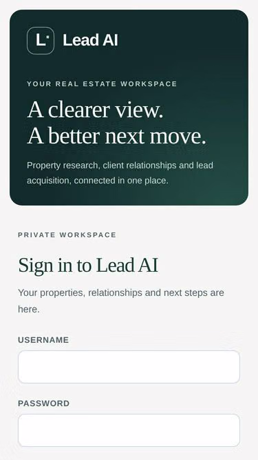 Screenshot of leadai.win