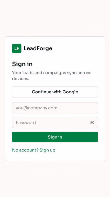 Screenshot of leadforge.name.ng