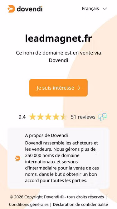 Screenshot of leadmagnet.fr