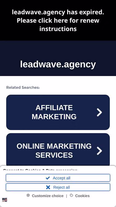 Screenshot of leadwave.agency