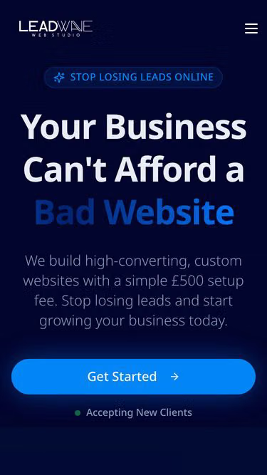 Screenshot of leadwave.uk