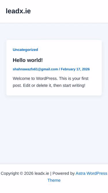 Screenshot of leadx.ie