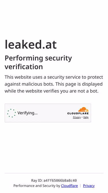 Screenshot of leaked.at
