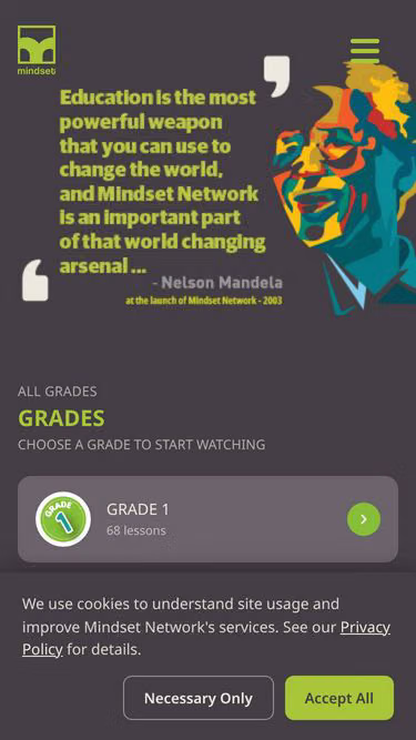 Screenshot of learn.co.za
