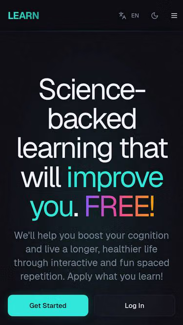 Screenshot of learn.gift