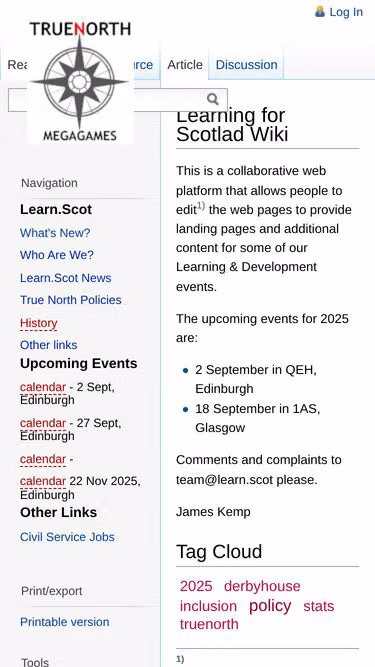 Screenshot of learn.scot