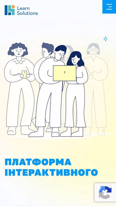 Screenshot of learn.solutions