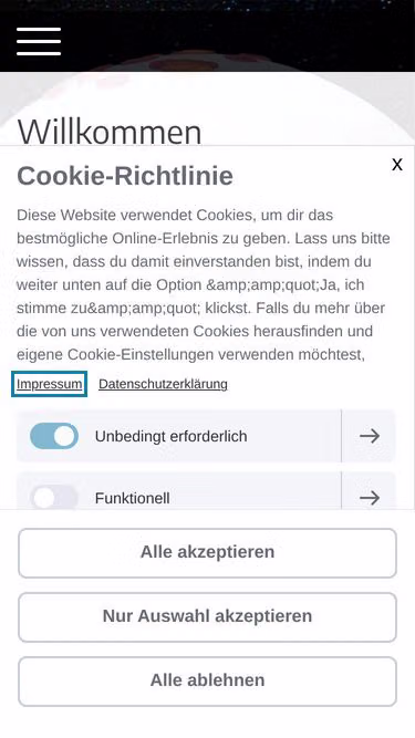 Screenshot of learning.de