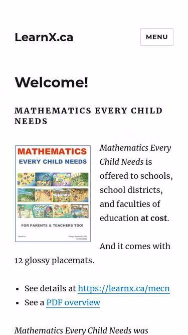 Screenshot of learnx.ca