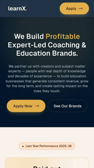 Screenshot of learnx.club
