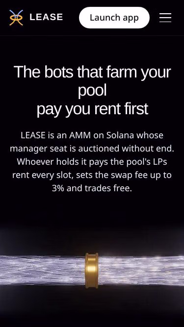 Screenshot of lease.ceo