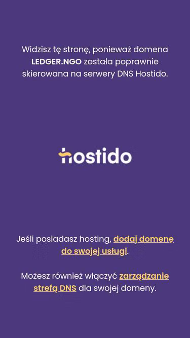 Screenshot of ledger.ngo