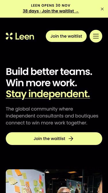 Screenshot of leen.consulting