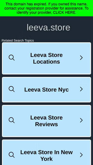 Screenshot of leeva.store