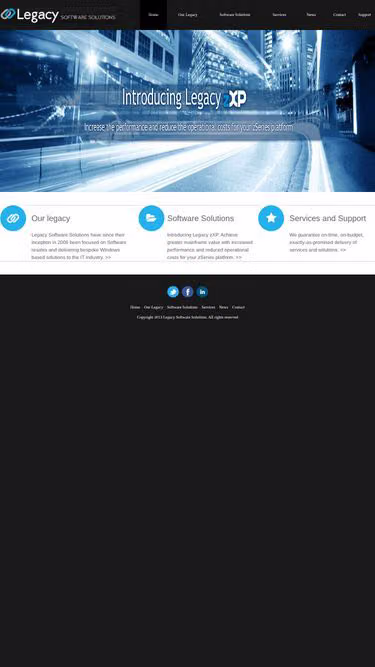 Screenshot of legacy.co.za