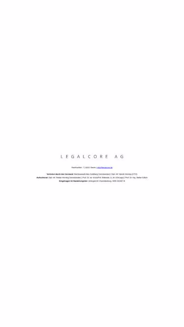 Screenshot of legalcore.de