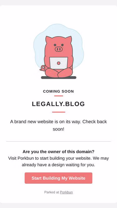 Screenshot of legally.blog