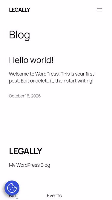 Screenshot of legally.center
