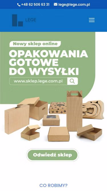 Screenshot of lege.com.pl