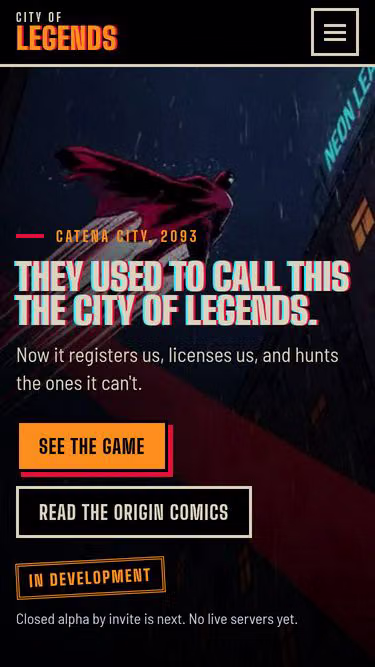 Screenshot of legends.city