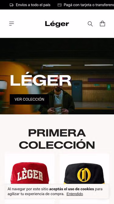 Screenshot of leger.com.ar
