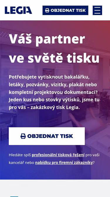 Screenshot of legia.cz
