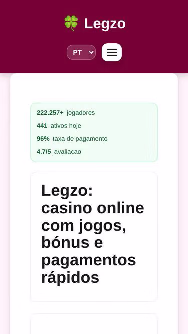 Screenshot of legzo.io