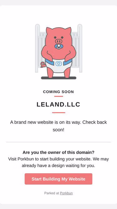 Screenshot of leland.llc