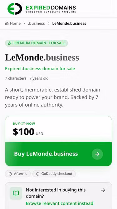 Screenshot of lemonde.business