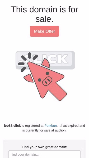Screenshot of leo88.click