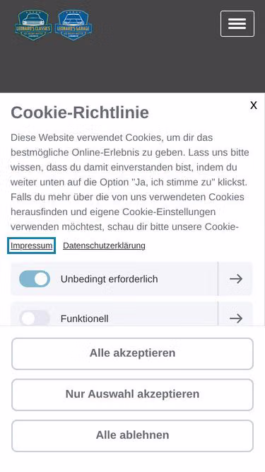 Screenshot of leonards.ch