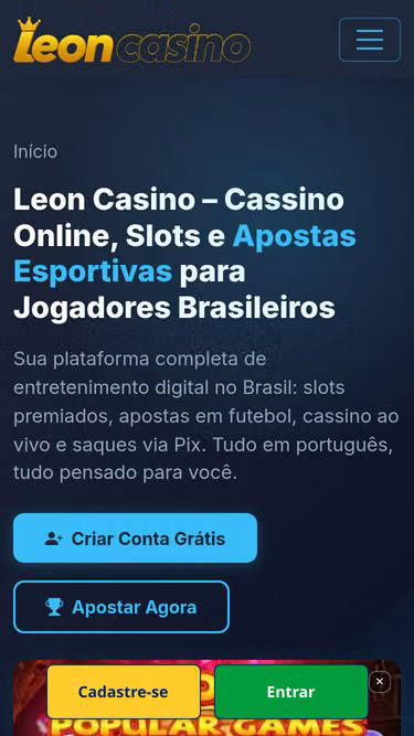 Screenshot of leoncasino.vu