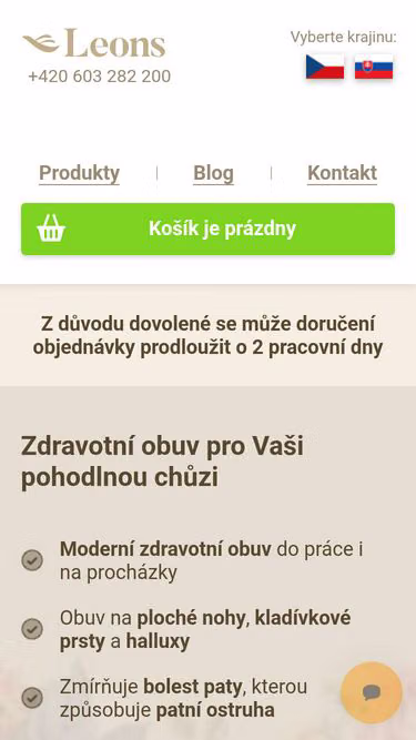 Screenshot of leons.sk
