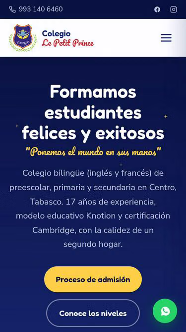 Screenshot of lepetitprince.edu.mx