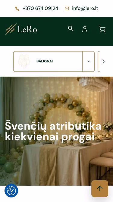 Screenshot of lero.lt