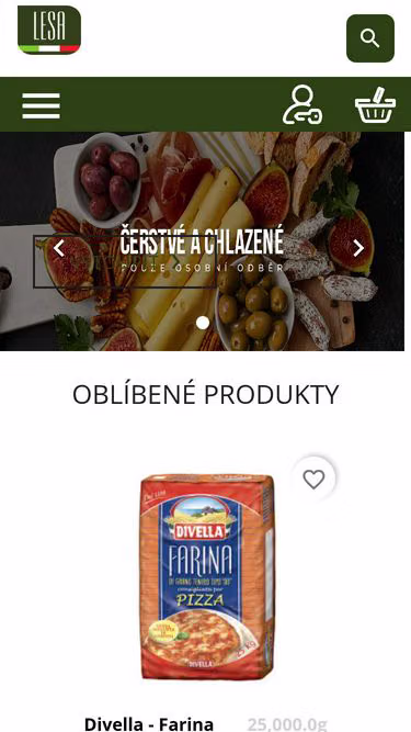 Screenshot of lesa.cz