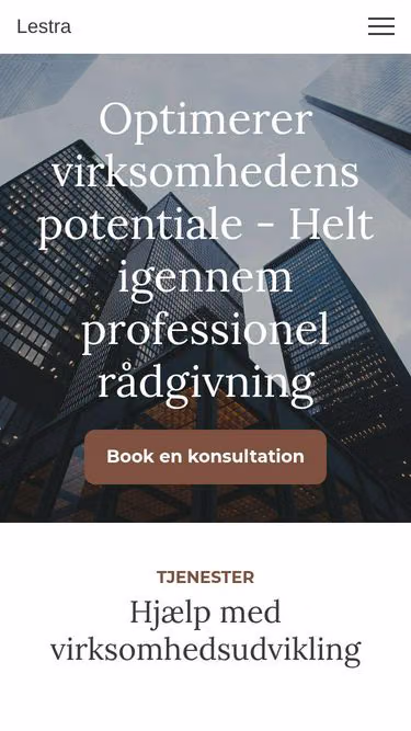 Screenshot of lestra.dk