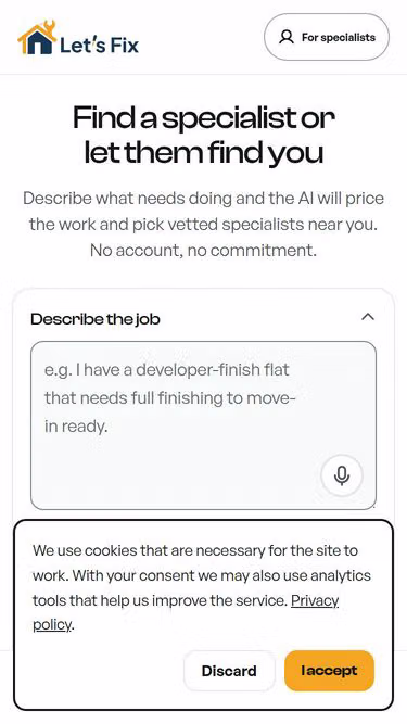 Screenshot of letsfix.pl