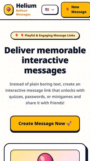 Screenshot of letter.gift