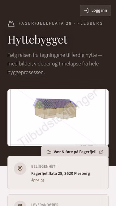 Screenshot of letter.no