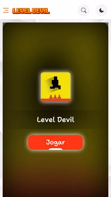 Screenshot of leveldevil.com.br