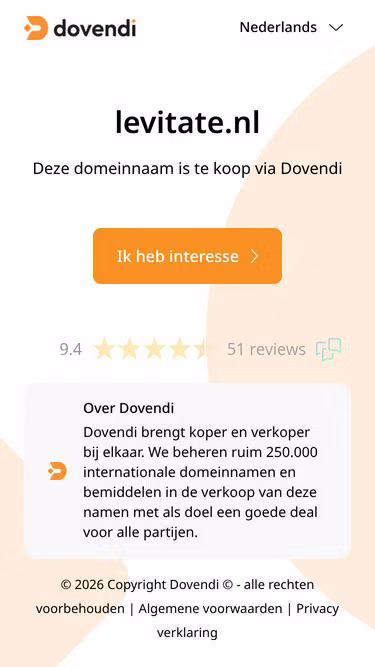 Screenshot of levitate.nl