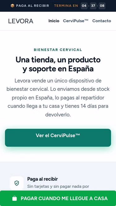 Screenshot of levora.es