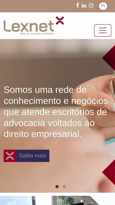 Screenshot of lexnet.com.br