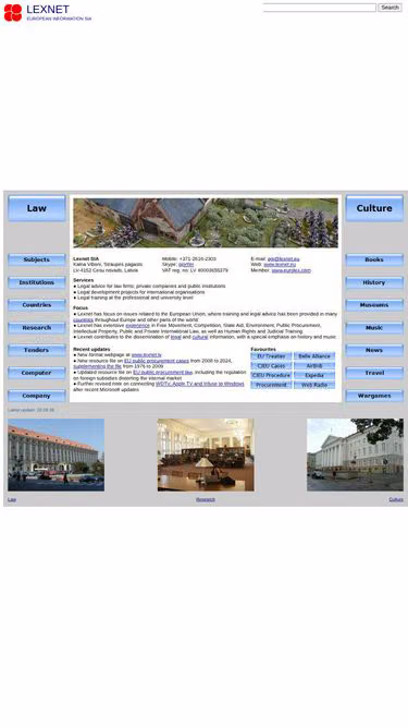 Screenshot of lexnet.eu