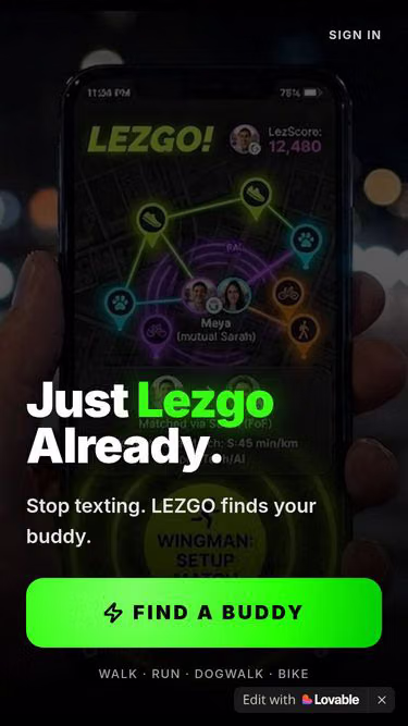 Screenshot of lezgo.com