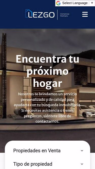 Screenshot of lezgo.com.mx