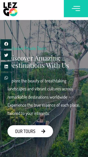 Screenshot of lezgo.tours