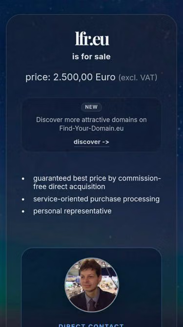 Screenshot of lfr.eu